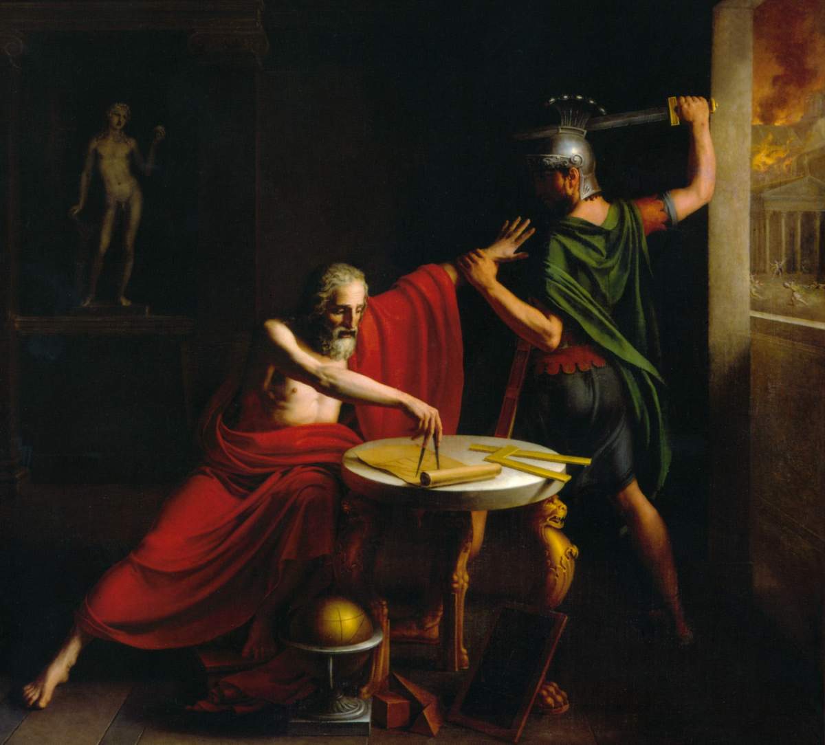 Смерть Архимеда. Дежорж Т., 1815
