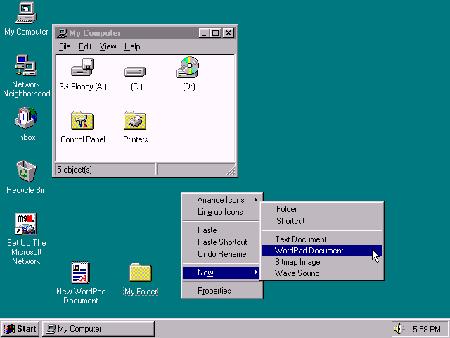 В представлении не нуждается: Windows 95. // Источник: white-windows.ru