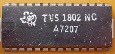 Чип MS1802NC, разработанный Texas Instruments в начале 70-х 