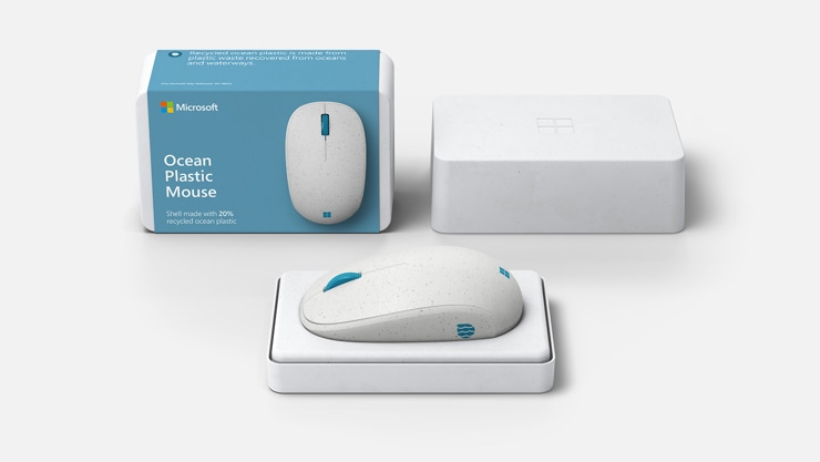 Microsoft начала продавать в РФ мышь Bluetooth Mouse Ocean Plastic, на 20% состоящую из переработанного пластика