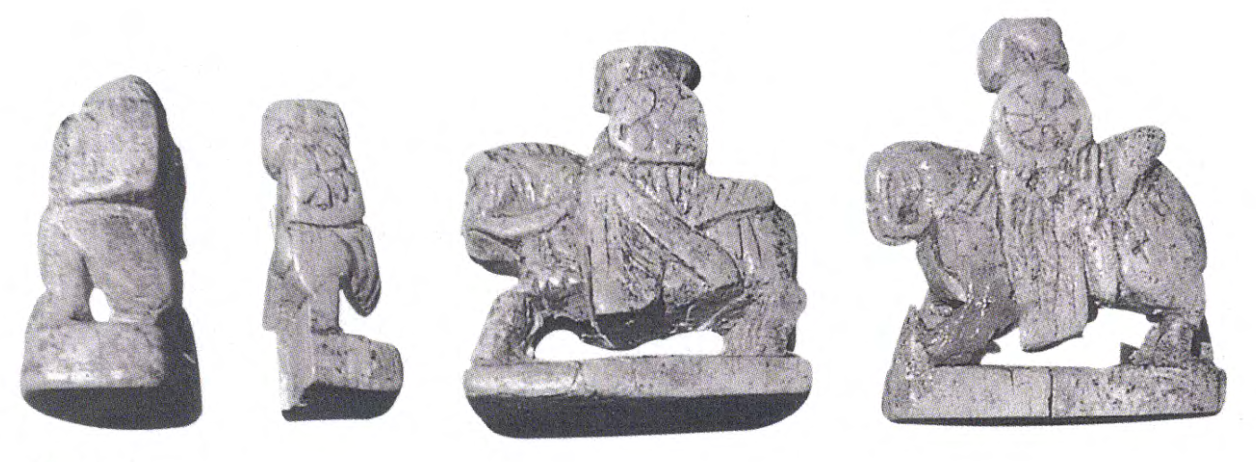 Фигуры найденные в 1977 году при раскопках в Афрасиабе (Самарканде)