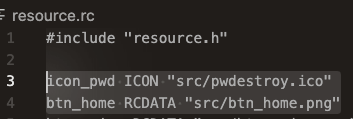 Не забудьте создать под Windows файл resource.rc, прописать путь и типы переменных.