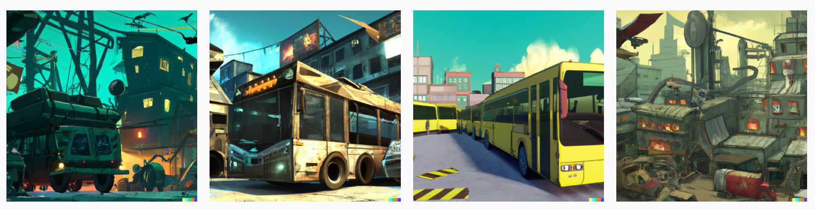 bus town chimera, digital art