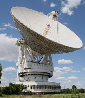  Радиотелескоп РТ-70, с которого передавались сообщения