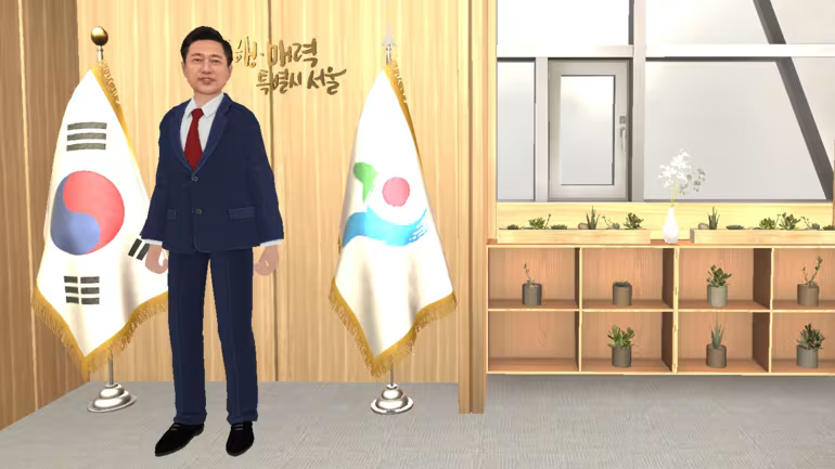 Посетители метавселенной Сеула могут встретиться с мэром О Се Хуном в его офисе и предложить идею, которую ему следует принять. Идеи, за которые в течение месяца проголосовало больше всего посетителей, появляются в реальном офисе на столе у мэра