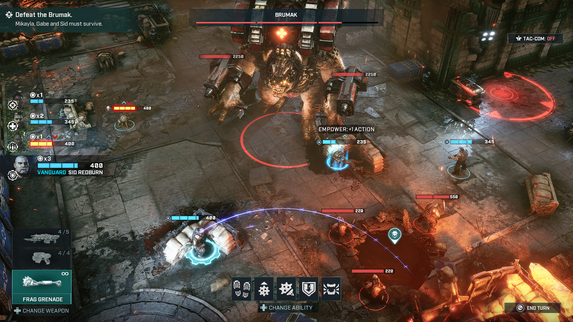 В Gears Tactics у ИИ противников всегда есть глобальная цель. Групповой ИИ раздаёт каждому мобу задание, которое помогает достигать общей цели. А NPC сами «решают», каким образом выполнить задачу. В Gears Tactics у ИИ противников всегда есть глобальная цель. Групповой ИИ раздаёт каждому мобу задание, которое помогает достигать общей цели. А NPC сами «решают», каким образом выполнить задачу.
