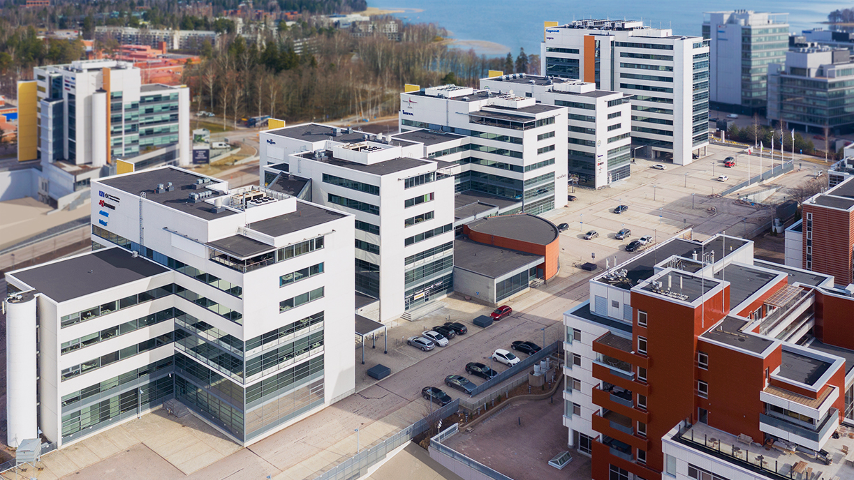 Несколько зданий финского научного центра CSC
