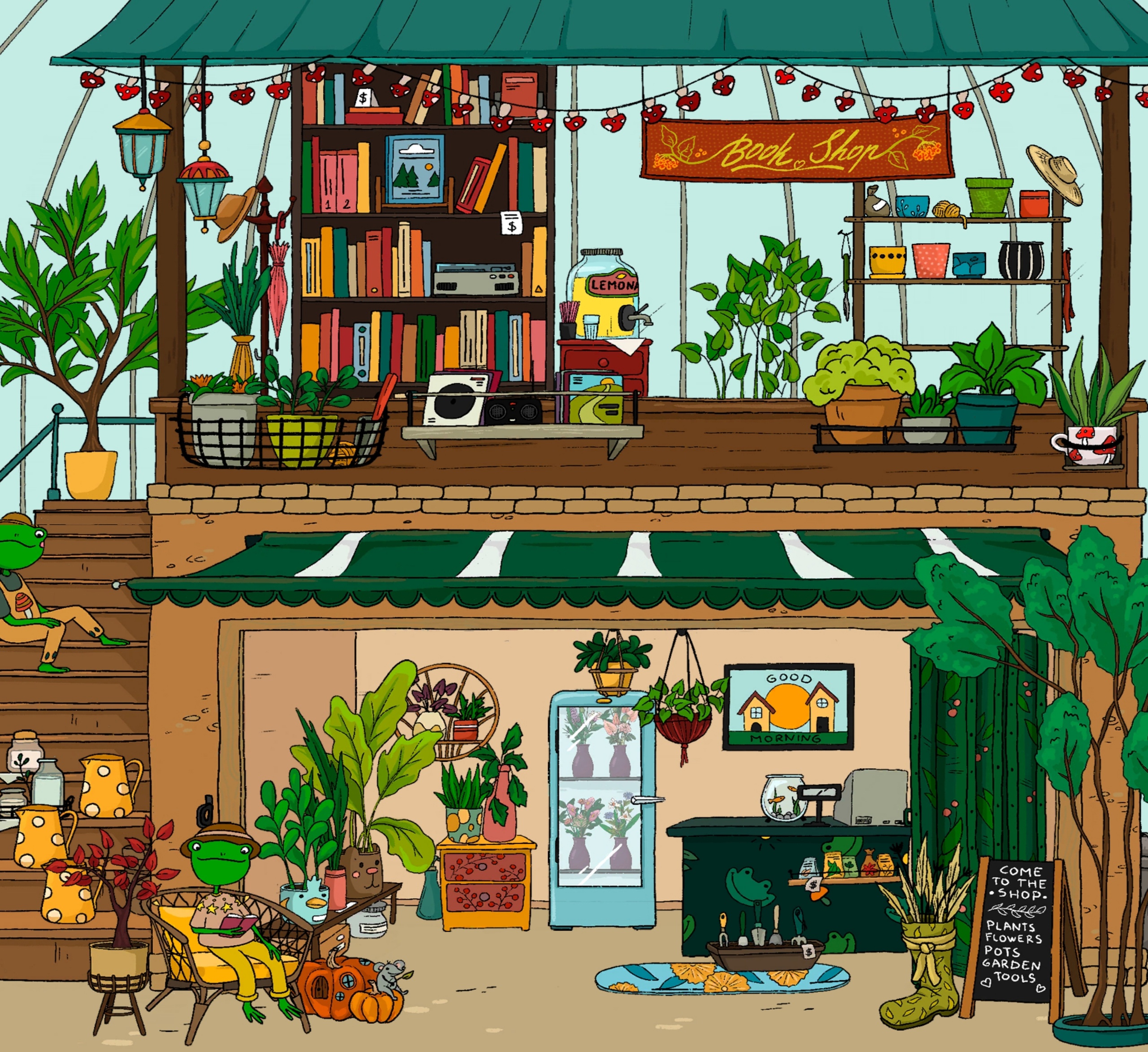 Цветочный магазин в игре Home Garden Lulu