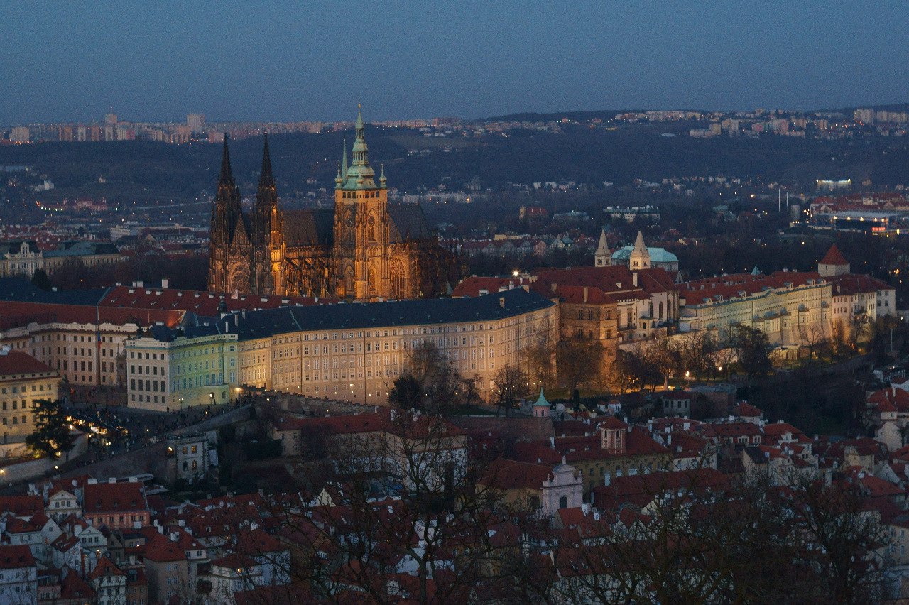 Прага. Вид на Собор святого Вита 