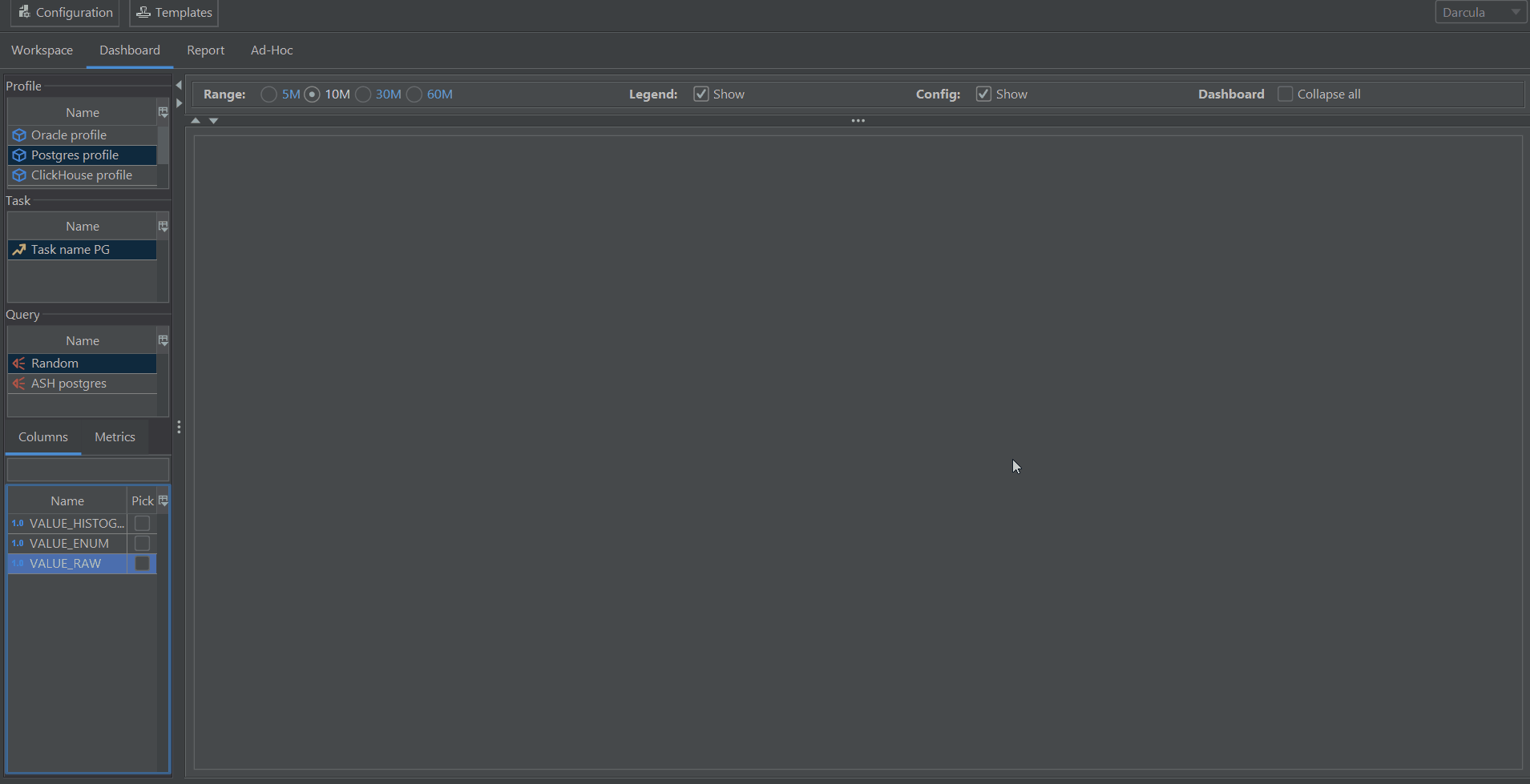 Интерактивность на данных временных рядов
