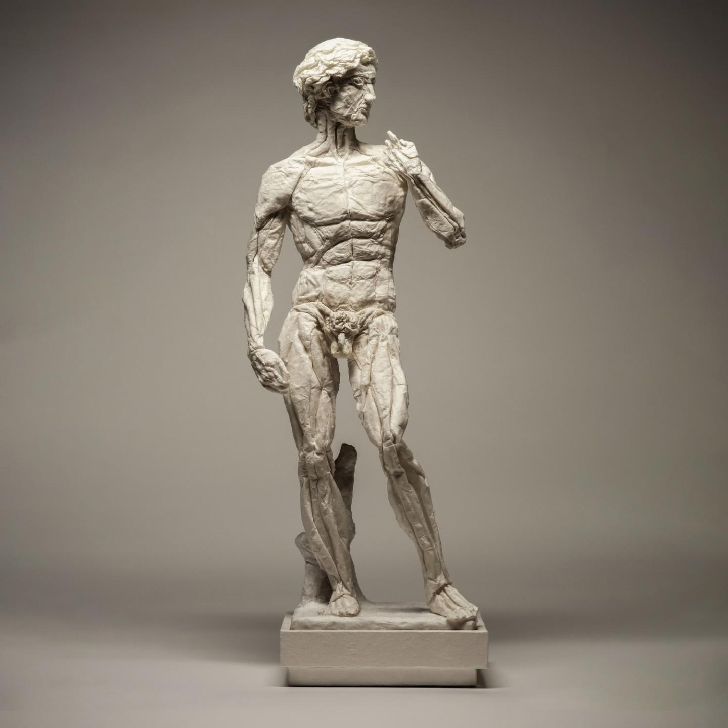 Эта модель основана на скульптурной моделе Бойса «Взгляд за пределы», вдохновленной одной из самых известных скульптур в мире «Давид» Микеланджело. «Давид» — это кульминация моих экспериментов по складыванию за последние два с половиной года, на которые сильно повлиял художественный подход Эрика Джойзеля