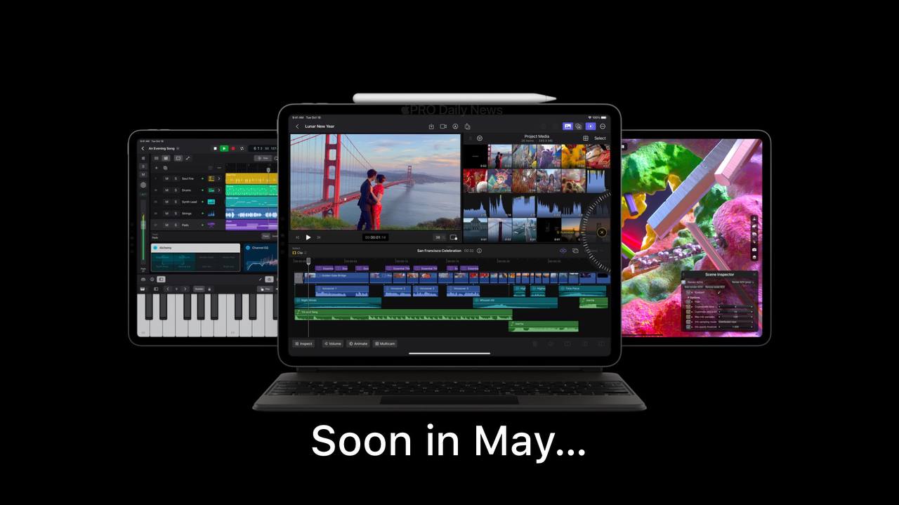 6 мая – предполагаемая дата анонса новых iPad Pro M3 и iPad Air 6