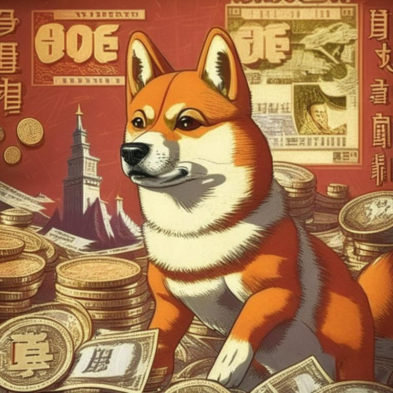 Промпт: «doge, world of warcraft, china, money». 