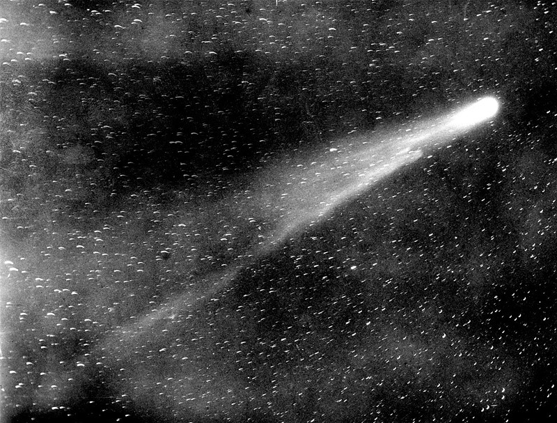 Комета Галлея, снятая в предыдущий до-советский пролет, 1910