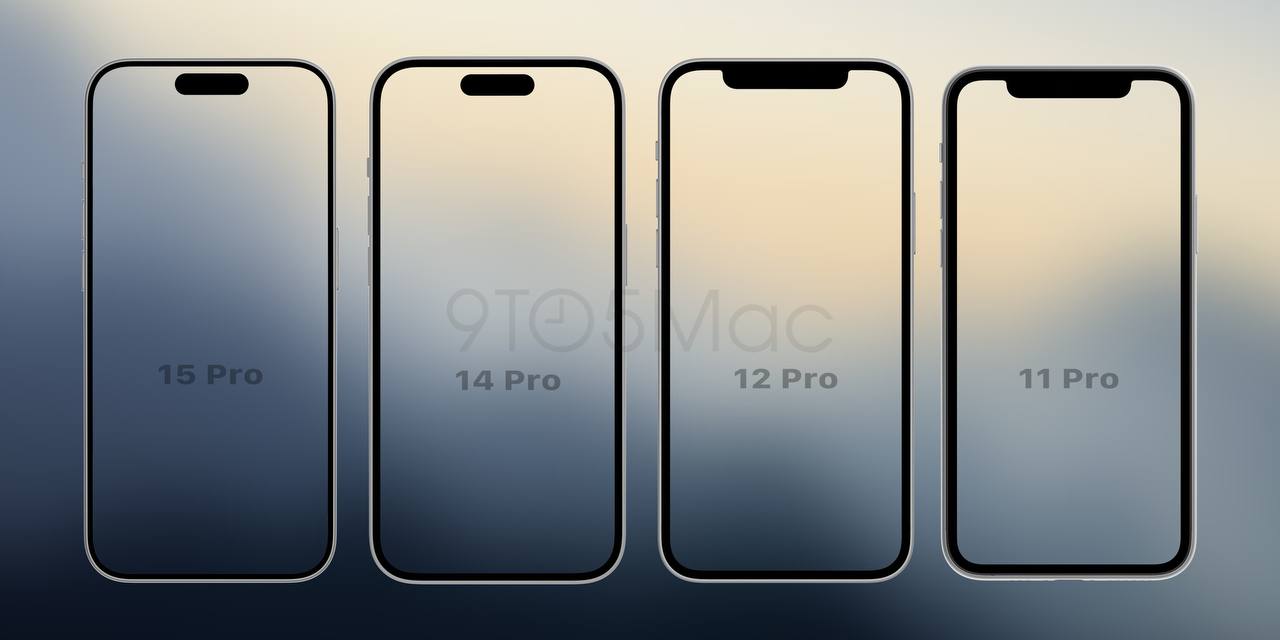Толщина рамок iPhone 15 Pro будет всего 1,5 мм – это самый минимальный показатель на рынке (если конечно, китайцы не успеют опередить до сентября) (© 9to5Mac)