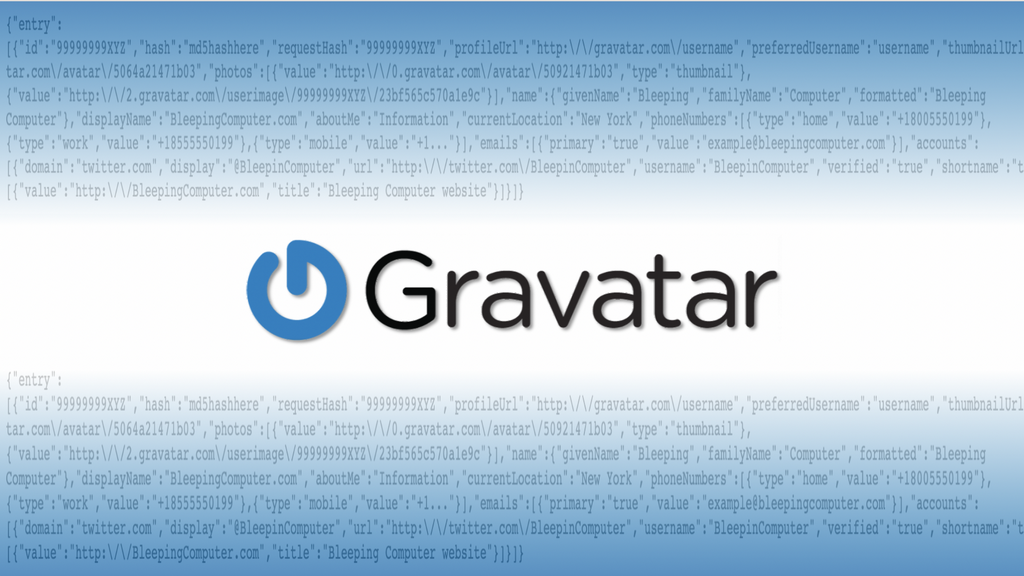 С онлайн-сервиса аватаров Gravatar можно выгрузить данные пользователей