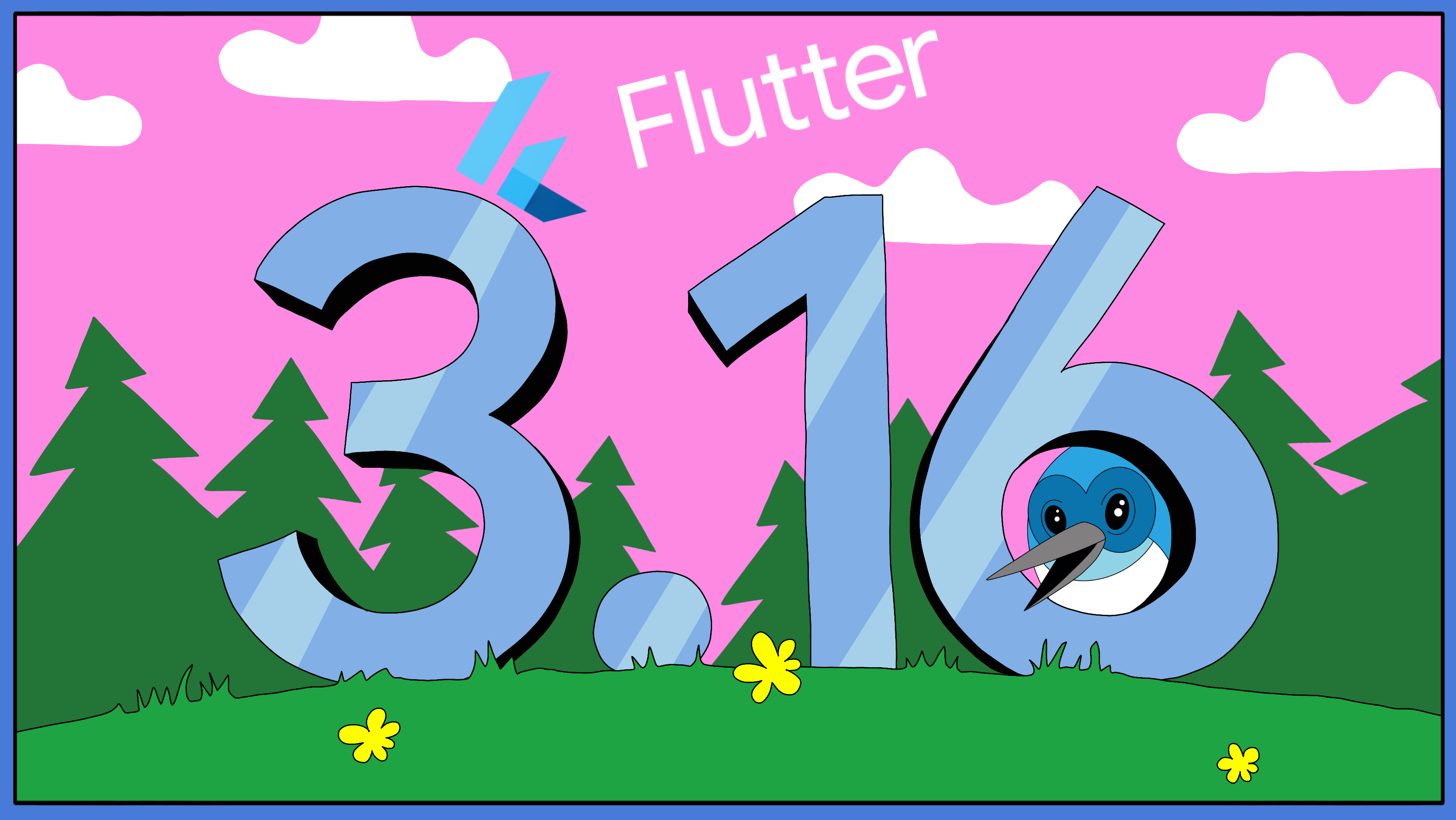 Flutter 3d logo transparent.