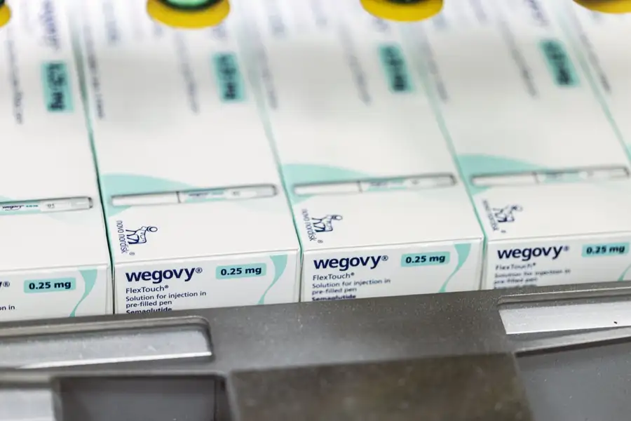 Препарат для снижения веса Wegovy стал пользоваться повышенным спросом в 2023 году. Carsten Snejbjerg/Bloomberg via Getty Images