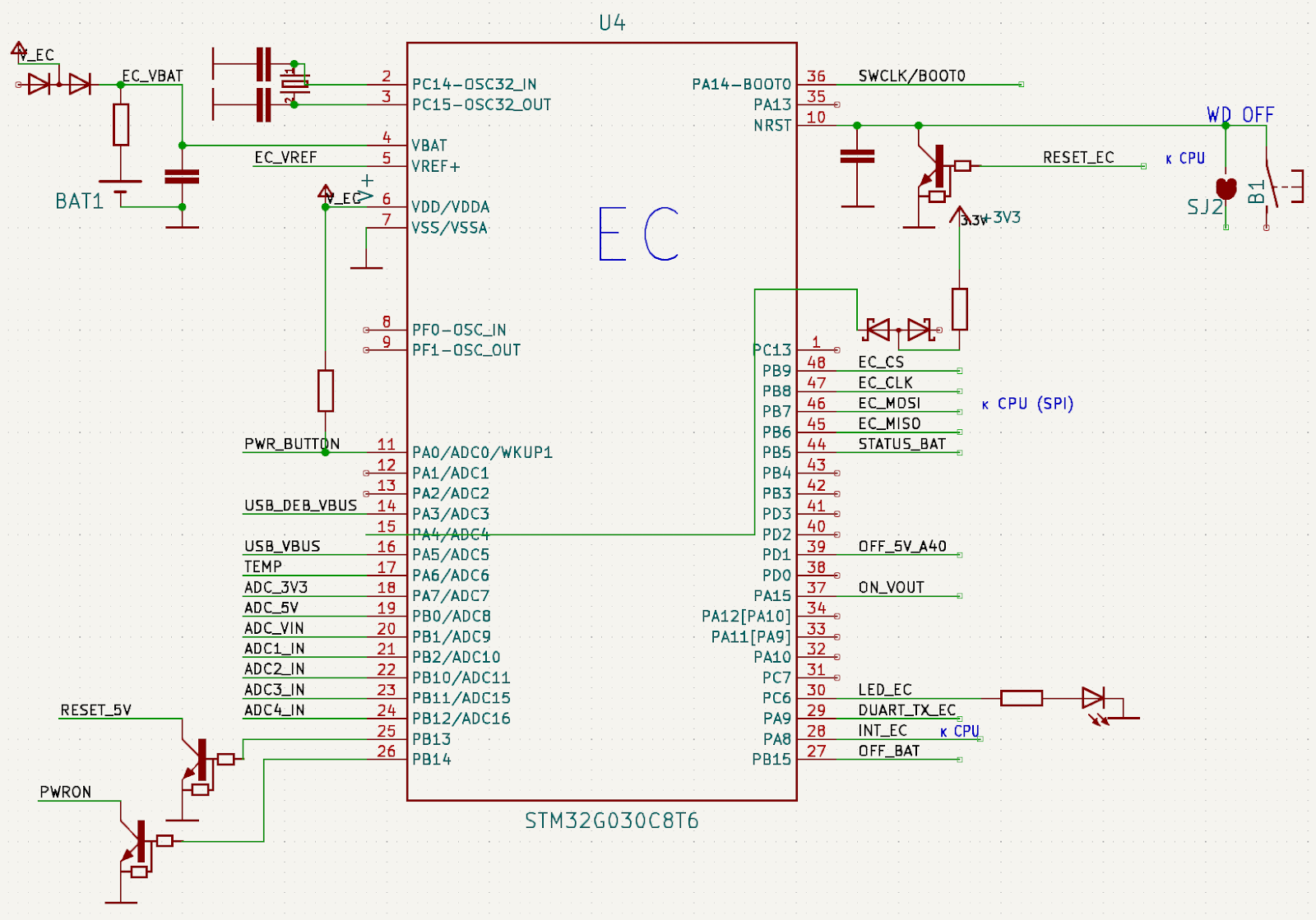 Embedded Controller в контроллере Wiren Board 7.4