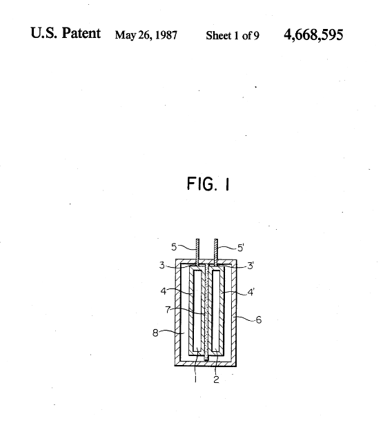 Схема из патента США №4668595 