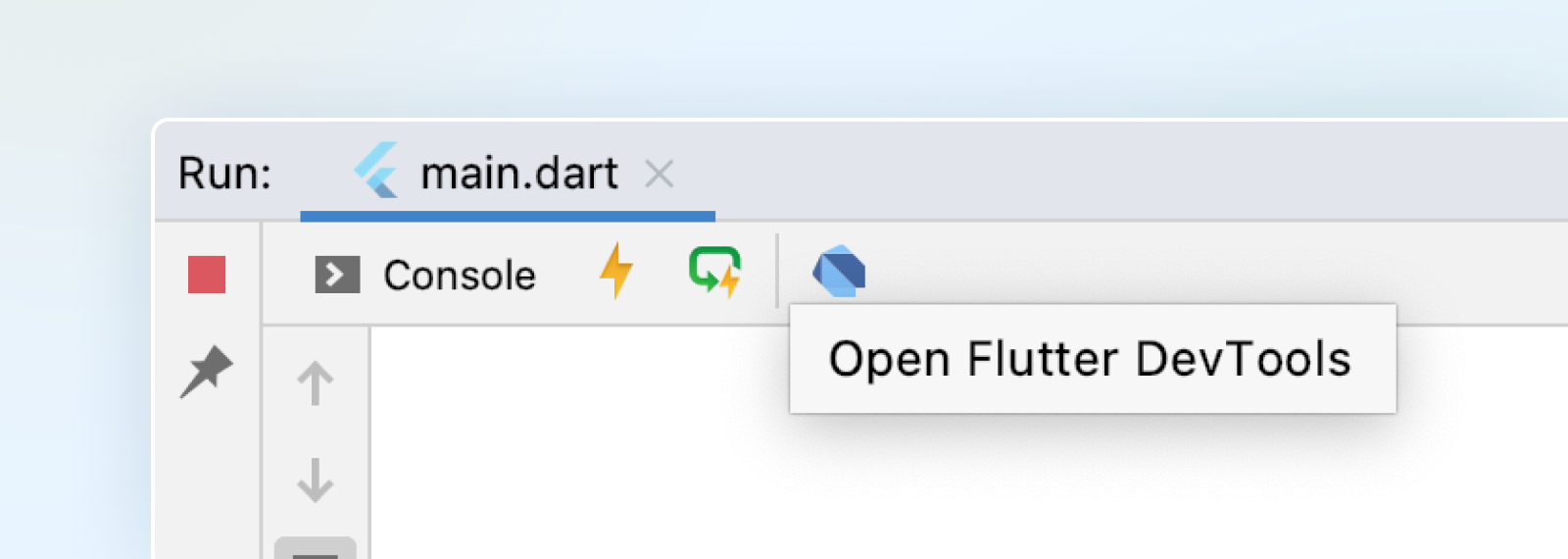 Открыть Flutter Dev Tools из Android Studio