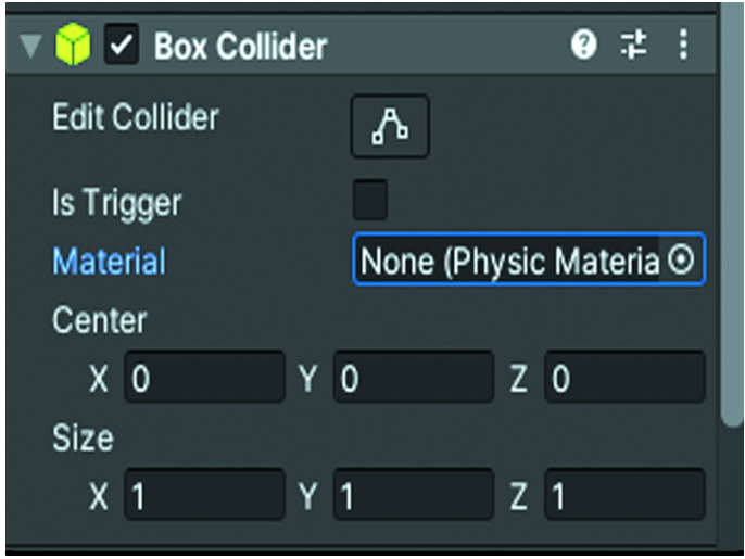 Рис. 4.4 Box Collider
