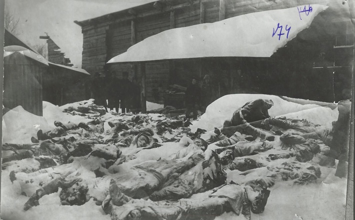 Жертвы эпидемии тифа. Новониколаевск, декабрь 1919 г.