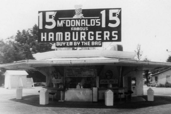 Ресторан братьев Макдональд в Сан-Бернардино, 1948-1955