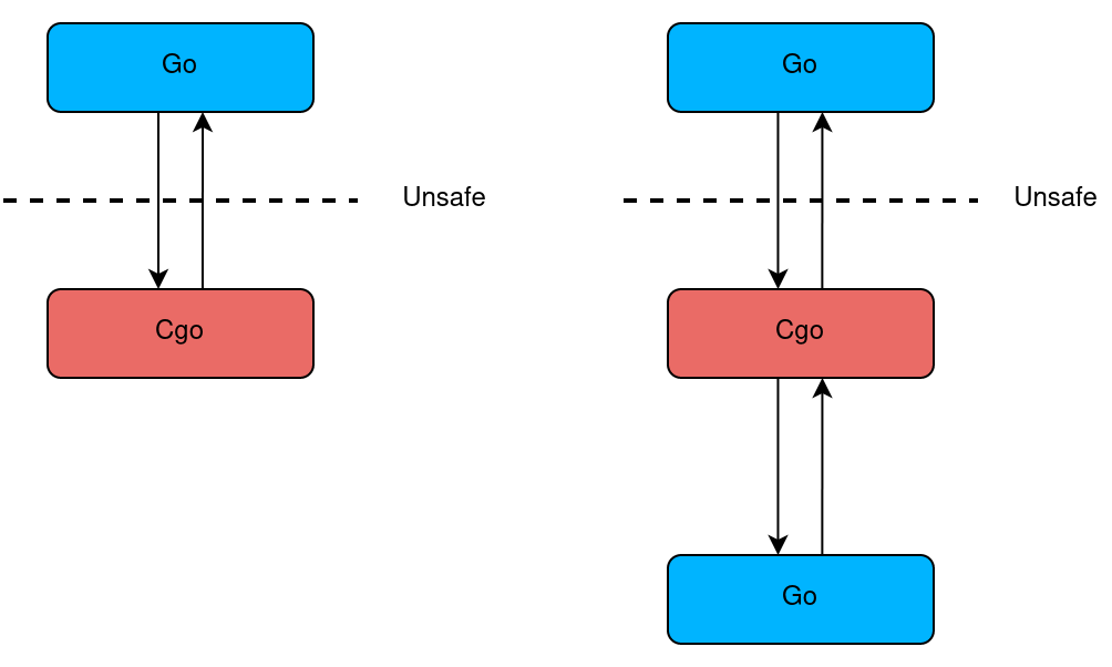 Рис. 4. Разные варианты использования Cgo.
