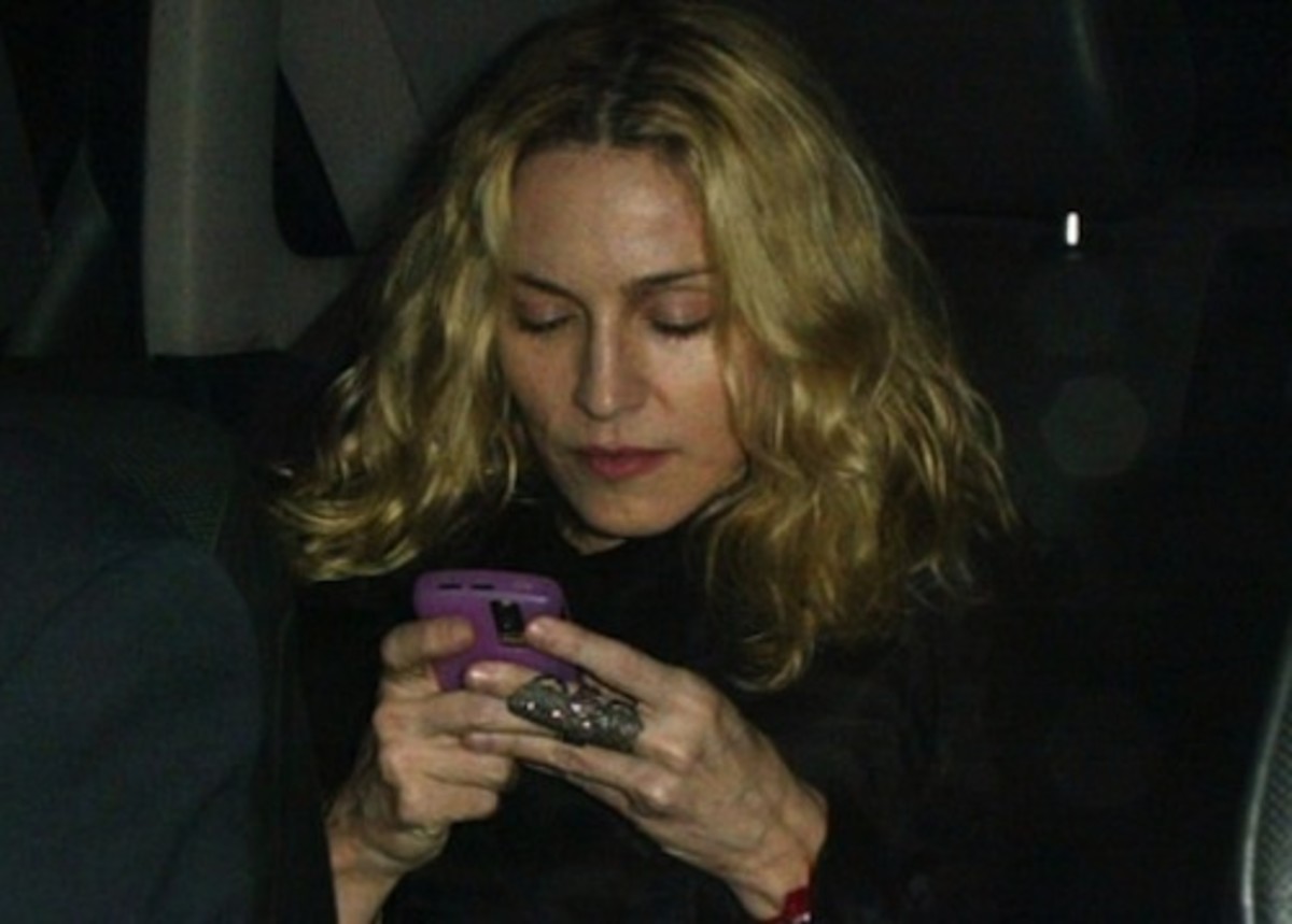 Мадонна и ее BlackBerry