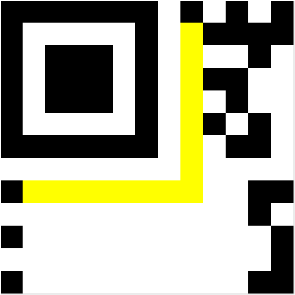 Рисунок 9b – Черновик Micro QR Code (без последовательности)