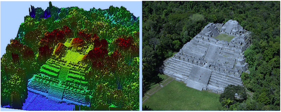 Караколь — памятник цивилизации майя возрастом более 2000 лет, открытый миру с помощью LiDAR. Источник: caracol.org. 