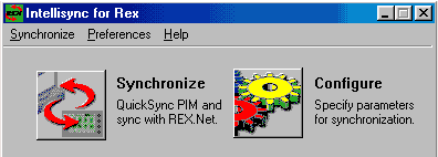 Synchronization application Intellisync for REX