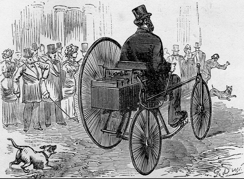 Один из первых электрокаров — трицикл Густава Труве 1881 года