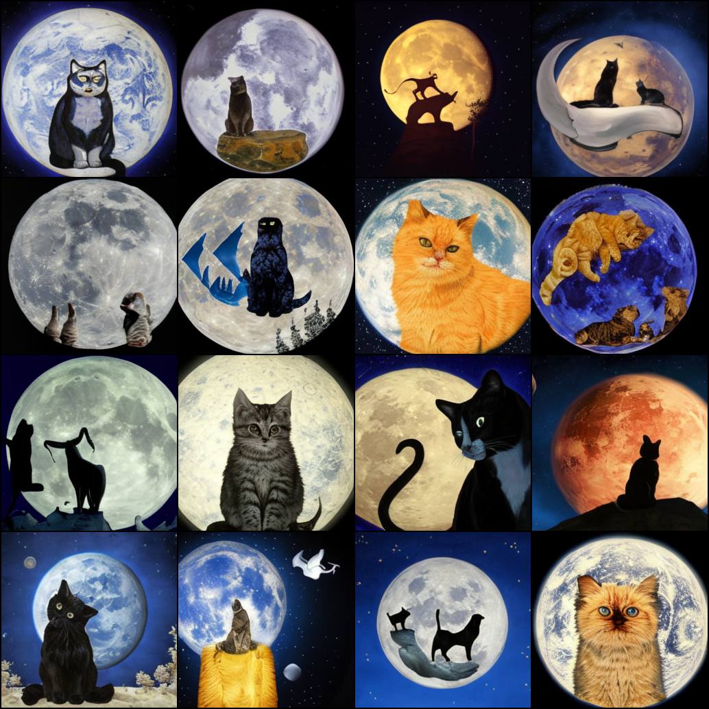 Запрос: «Кошка на луне»