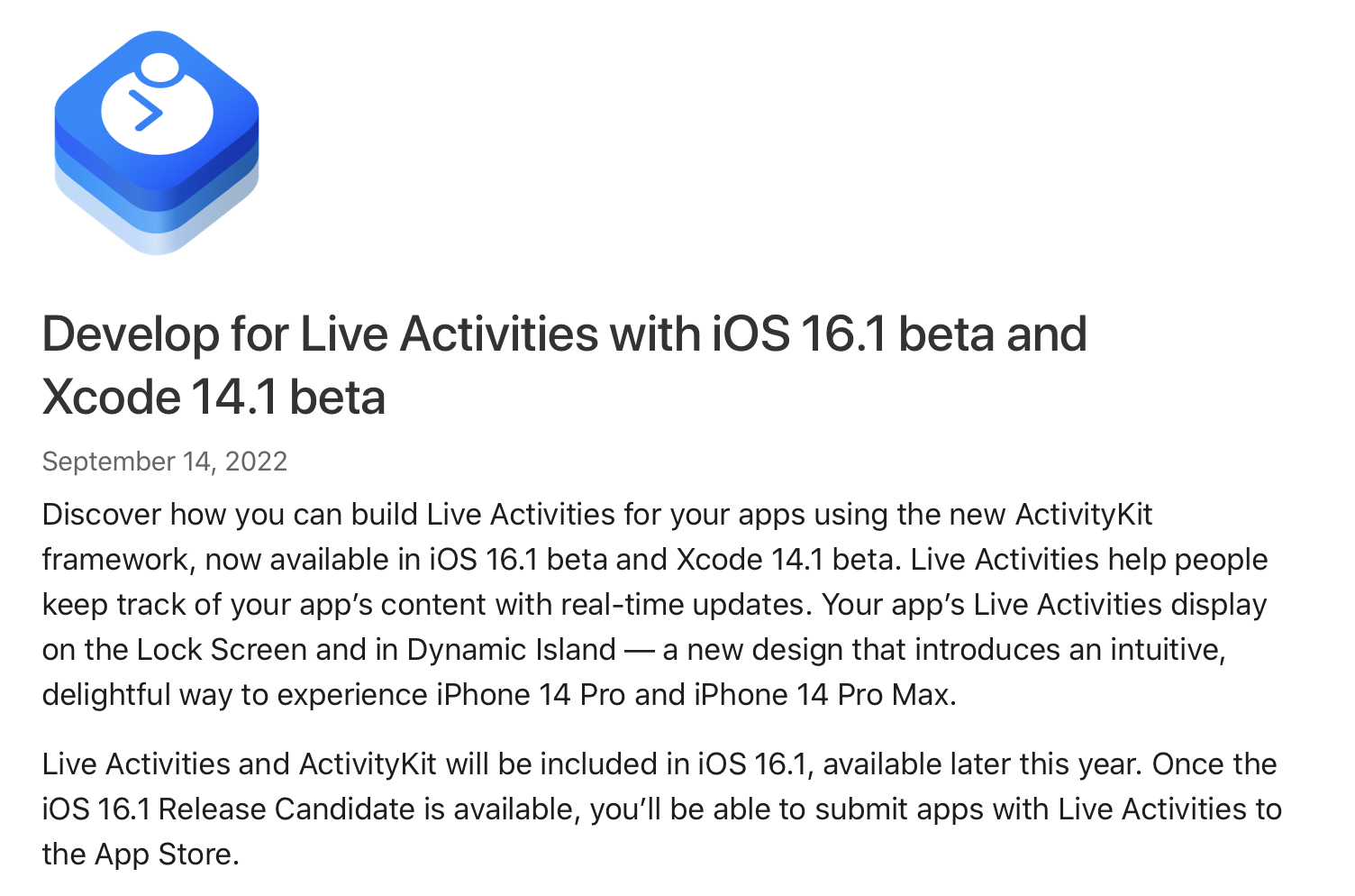 Live Activities API позволит встроить на экран блокировки процесс выполнения задачи и отслеживание её прогресса. Также на iPhone 14 Pro эта функция заиграет по-новому с уникальными анимациями и режимами отображения.