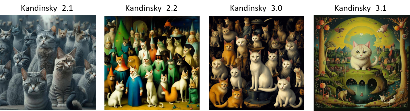 Рисунок 27. «Много котов в стиле Иеронима Босха»