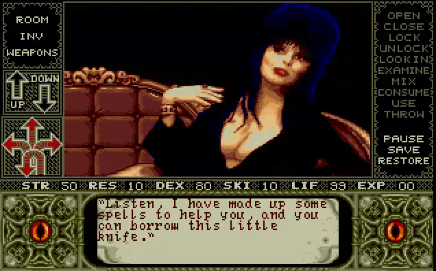 Elvira is a witch, but she's not evil