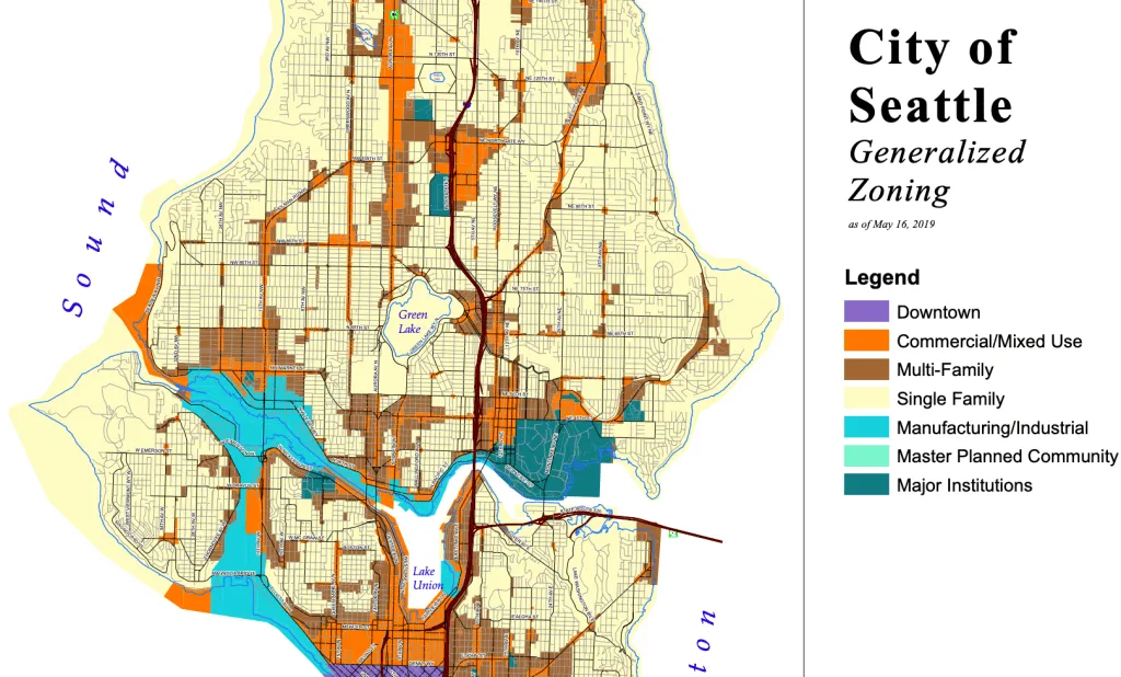 Карта зонирования центра Сиэтла | Publicola