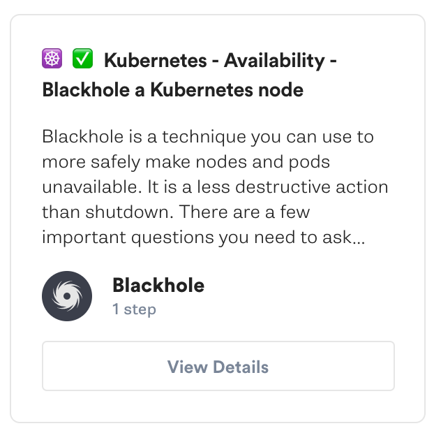 https://app.gremlin.com/scenarios/recommended/kubernetes-availability-blackhole-kubernetes-node/hosts https://app.gremlin.com/scenarios/recommended/kubernetes-availability-blackhole-kubernetes-node/hosts