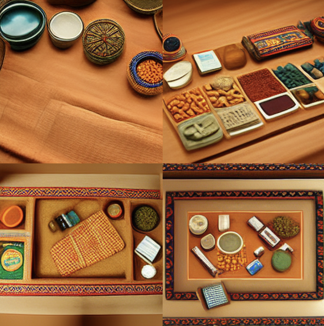 Попробуйте типы предметов на столе — item stuff on table, top photo, realistic