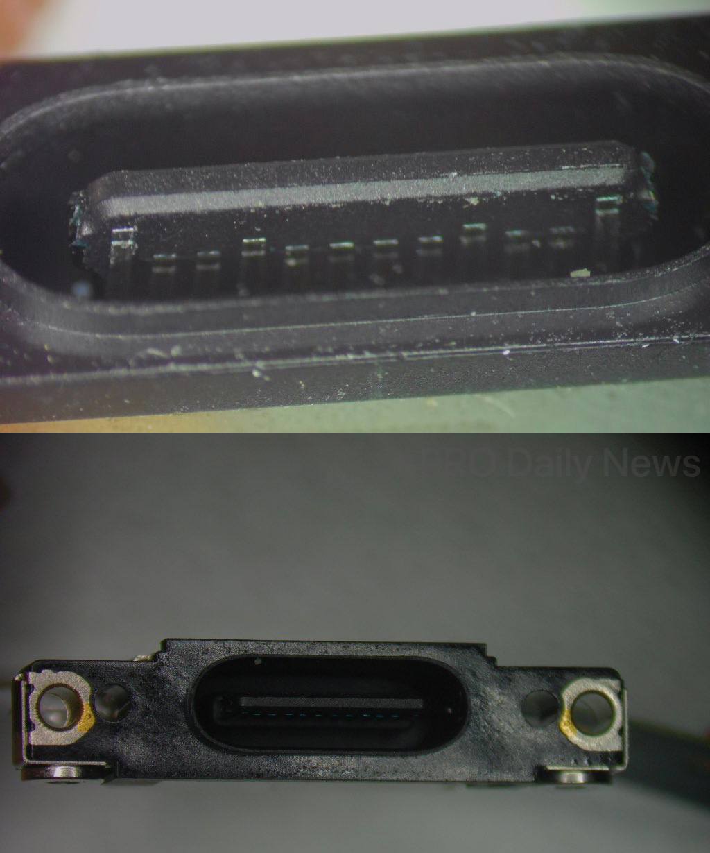 Снимки USB-C для iPhone под микроскопом (© MajinBu)