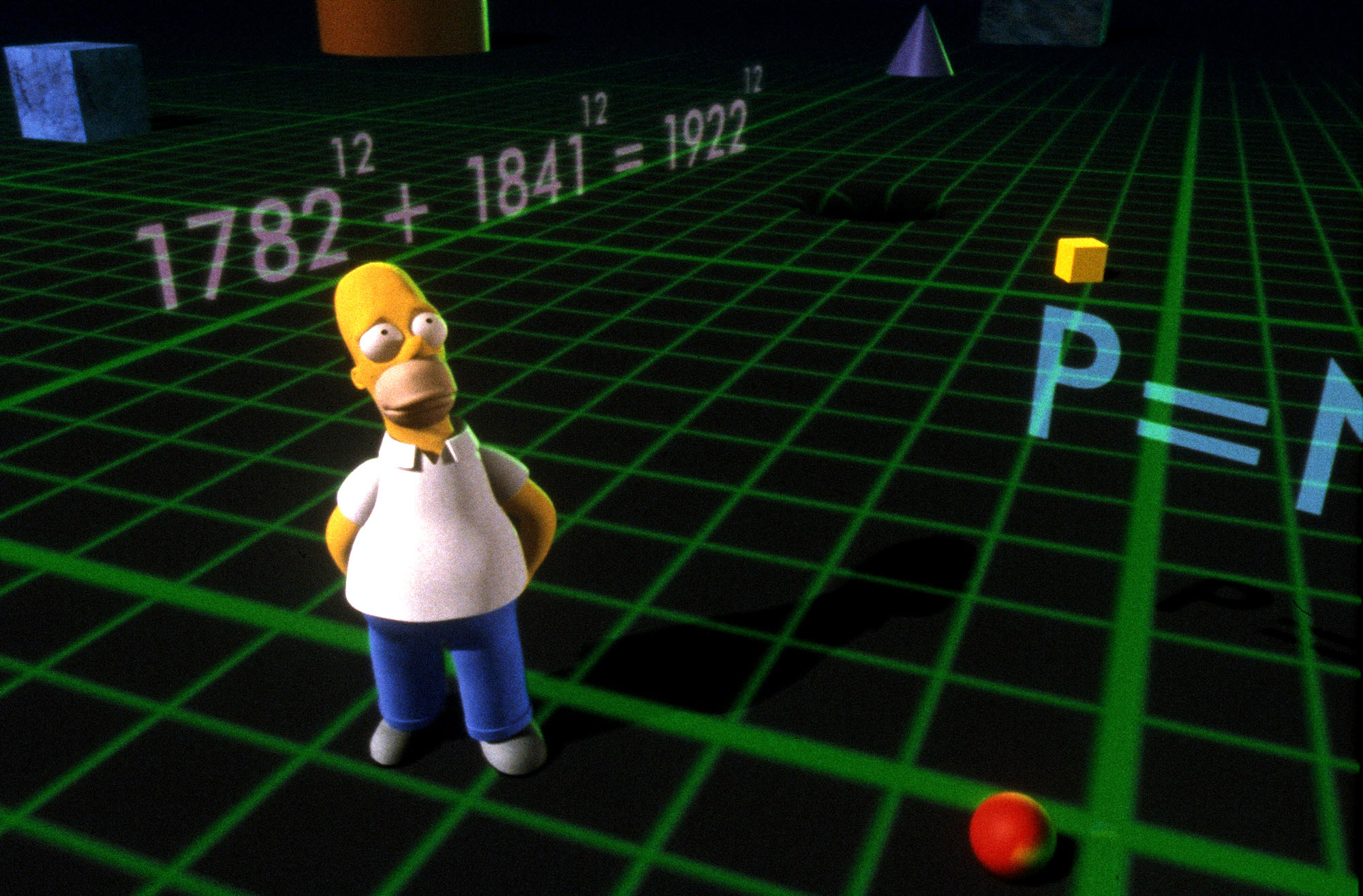 Трёхмерный Гомер уже встречался с Великой теоремой Ферма