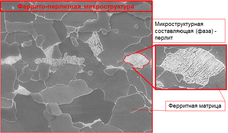 Figure 1. General view of the steel microstructure  