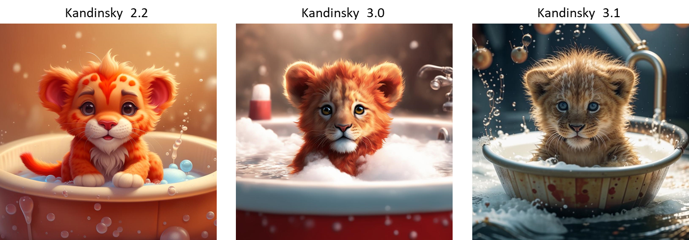 Милый рыжий львёнок в ванне с пеной