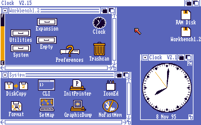 Amiga OS в одной из первых версий. Источник