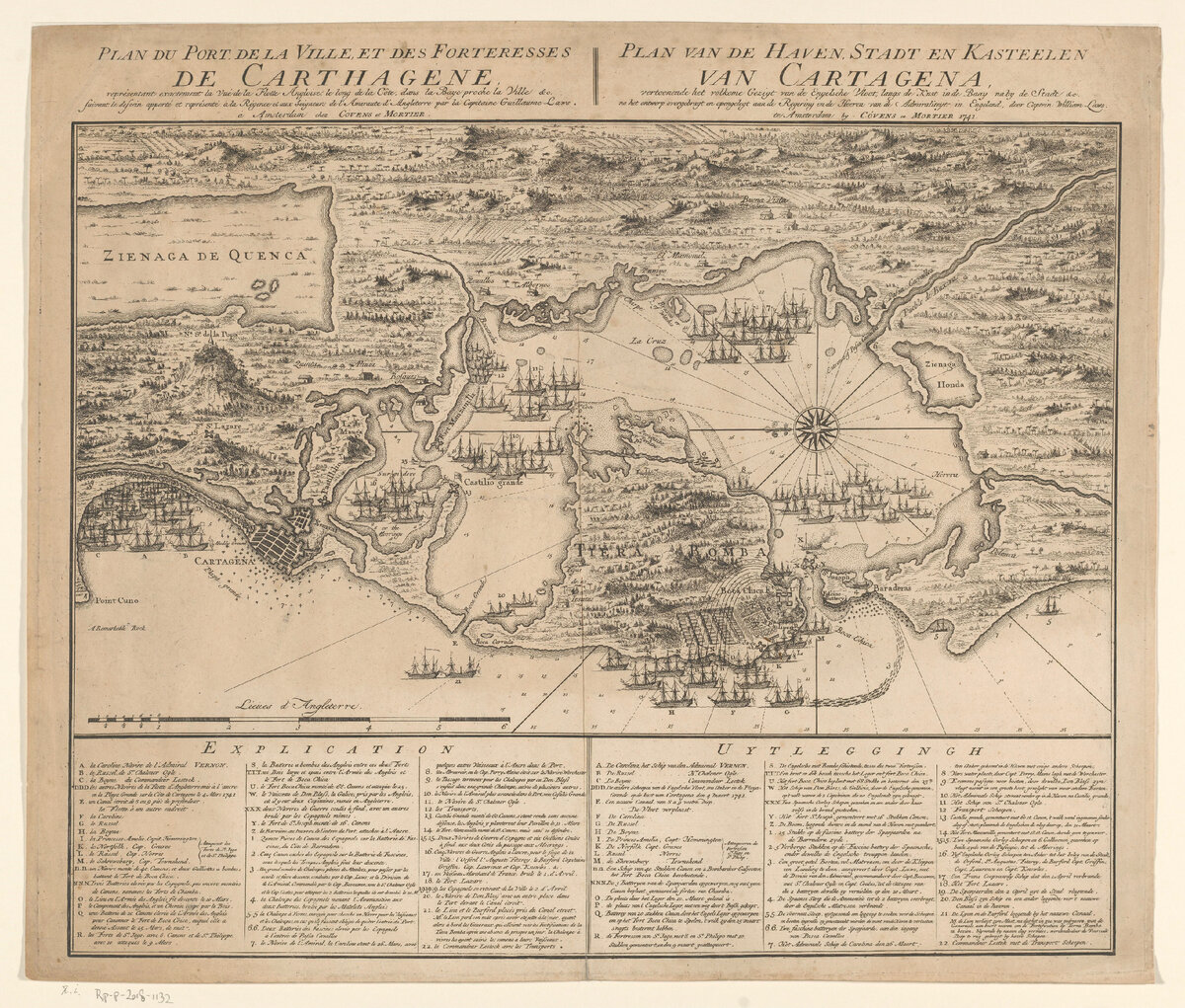 Карта района Картахены Индийской , 1741, аноним, 1741, https://www.rijksmuseum.nl/