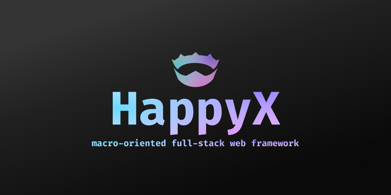 Обложка веб-фреймворка HappyX