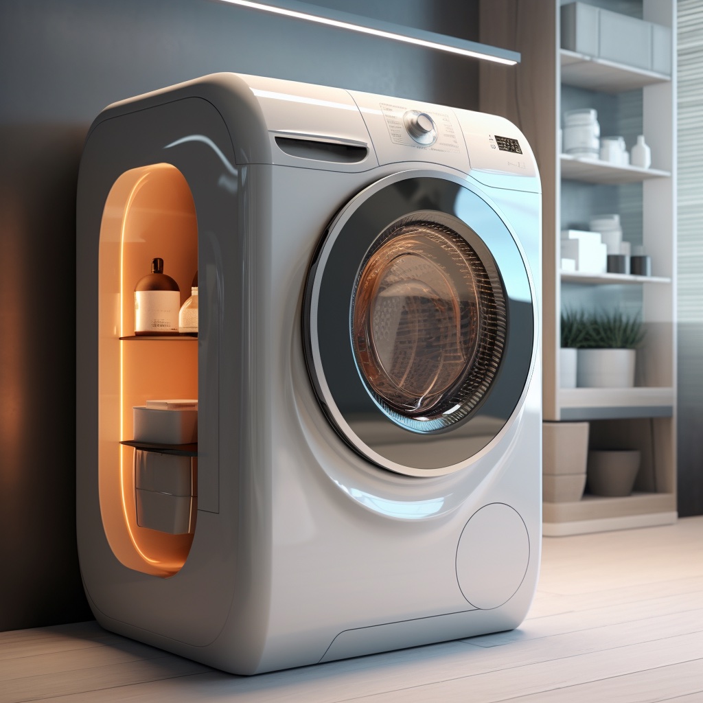 Так могла бы выглядеть современная стиральная машина, если бы дизайнеры уделяли больше внимания эстетической составляющей
