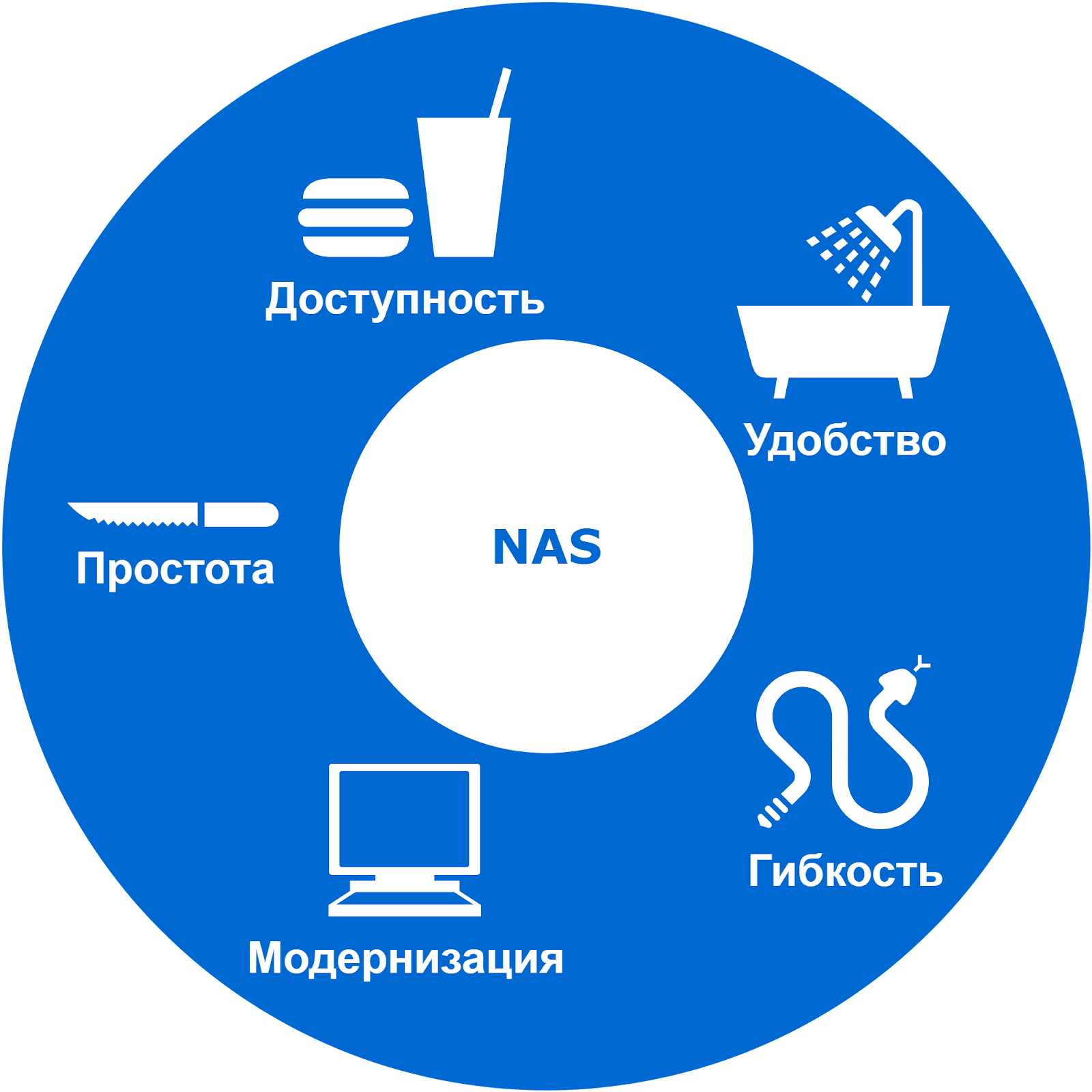 Ключевые элементы NAS